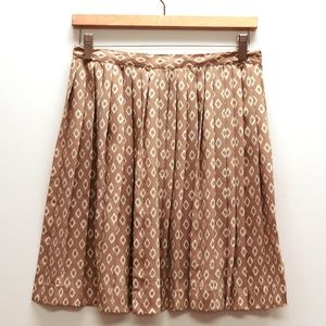 Diamond Pattern Pleated Circle Skirt